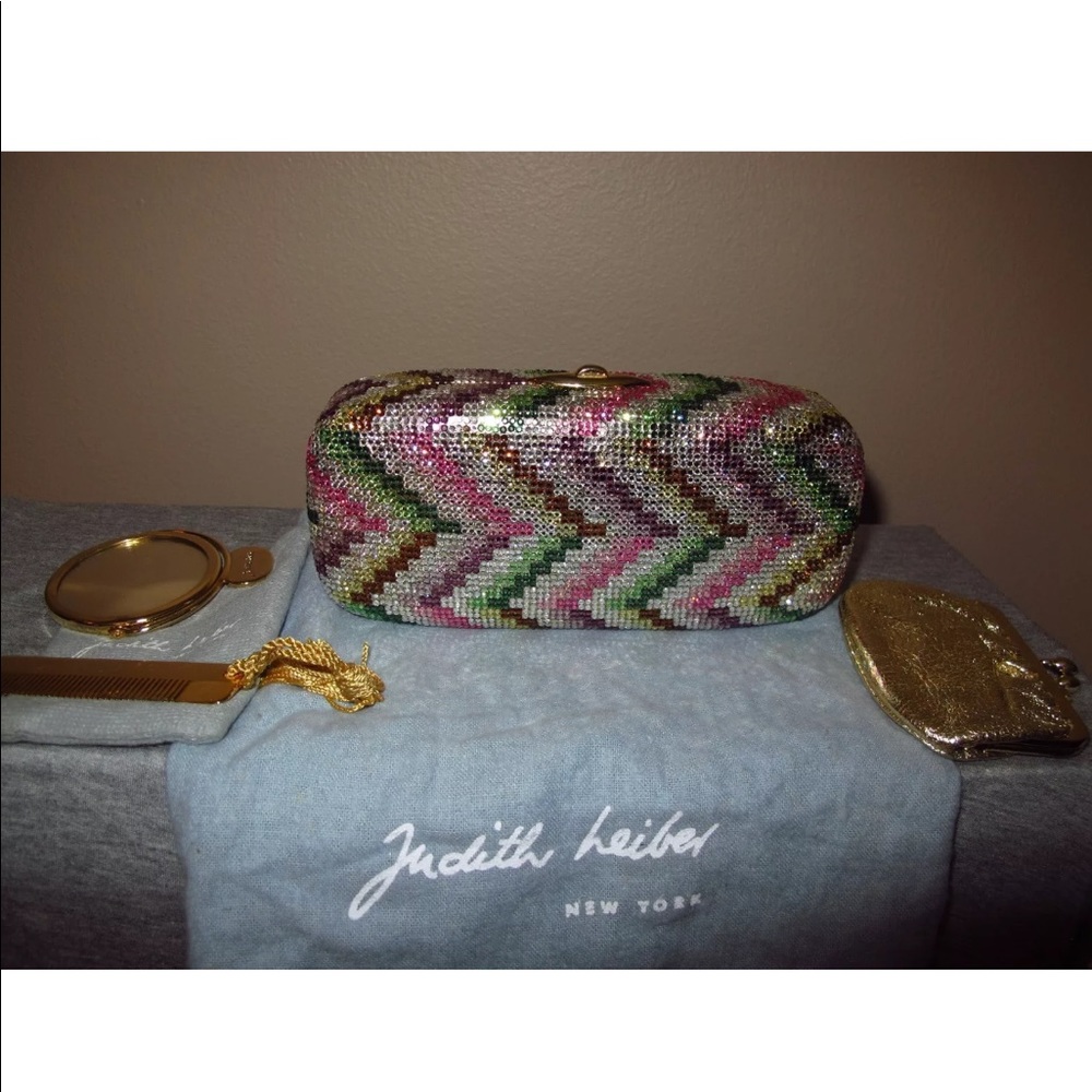 Judith Leiber Mini Handbag Bag Miniaudiere Crystal - Picture 7 of 8